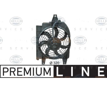 Вентилатор, конденсатор на климатизатора HELLA 8EW 351 034-691 за KIA RIO I (DC) седан от 2000 до 2005