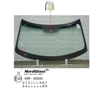 Челно стъкло NordGlass за KIA SOUL II (PS) от 2014