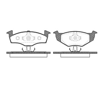 Комплект спирачни накладки ROADHOUSE за SKODA FABIA I (6Y5) товарен от 2001 до 2007