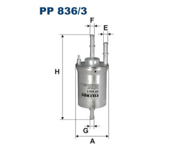 Горивен филтър FILTRON PP 836/3 за AUDI A3 (8P1) от 2003 до 2008
