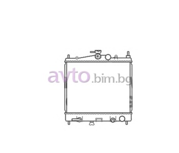 Воден радиатор размер 450/380/17 за NISSAN MICRA III (K12) от 2002 до 2010