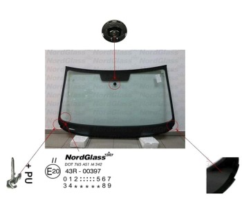 Челно стъкло NordGlass за SKODA OCTAVIA III (5E3) от 2012