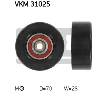 Обтящна ролка, пистов ремък SKF VKM 31025 за VOLKSWAGEN LUPO (6X1, 6E1) от 1998 до 2005