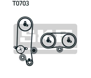 К-кт ангренажен ремък водна помпа SKF за SKODA OCTAVIA I (1U2) от 1996 до 2010