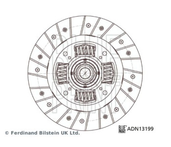 Притискателен диск BLUE PRINT ADN13246N за NISSAN PRIMERA (P12) седан от 2002 до 2007