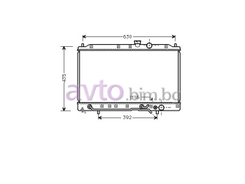 Воден радиатор размер 665/375/22 за MITSUBISHI LANCER V (CB_A, CD_A, CE_A) седан от 1991 до 1996