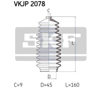 Комплект маншон, полуоска SKF за NISSAN PRIMERA (W10) комби от 1990 до 1998