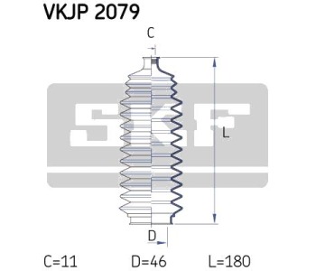 Комплект маншон, полуоска SKF за NISSAN PRIMERA (P10) седан от 1990 до 1996
