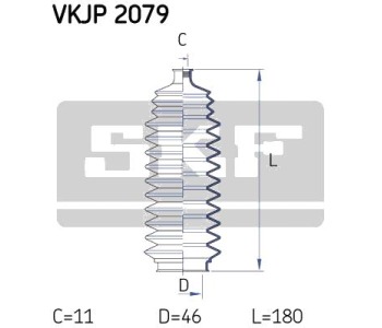 Комплект маншон, полуоска SKF за NISSAN VANETTE CARGO (HC 23) пътнически от 1994 до 2001