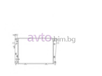 Воден радиатор размер 640/460/18 за HYUNDAI TUCSON (JM) от 2004 до 2010