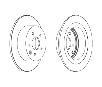 Спирачен диск плътен Ø292mm FERODO за NISSAN QASHQAI (J10, JJ10) от 2007 до 2013