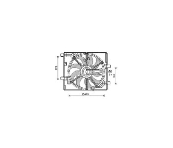Вентилатор охлаждане на двигателя P.R.C