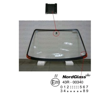 Челно стъкло NordGlass за NISSAN MICRA II (K11) от 1992 до 2007