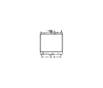 Воден радиатор P.R.C за NISSAN MICRA III (K12) от 2002 до 2010