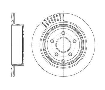 Спирачен диск вентилиран Ø308mm ROADHOUSE за INFINITI M (Y51) от 2010 до 2013