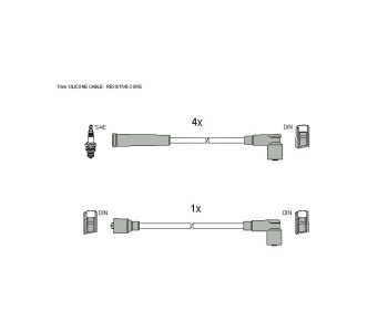 Комплект запалителни кабели STARLINE за NISSAN TERRANO I (WD21) от 1986 до 1996