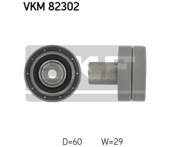 Паразитна/ водеща ролка, зъбен ремък SKF VKM 82302 за NISSAN ALMERA I (N15) хечбек от 1995 до 2000
