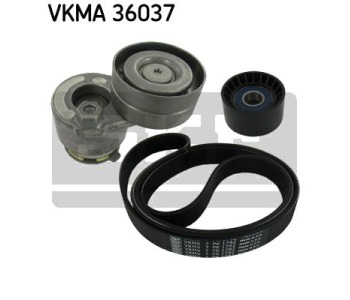 Комплект пистов ремък SKF VKMA 36037 за RENAULT LAGUNA II (KG0/1_) комби от 2001 до 2007