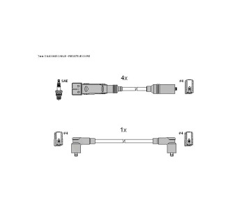 Комплект запалителни кабели STARLINE за SEAT TOLEDO I (1L) от 1991 до 1999