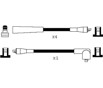 Комплект запалителни кабели VALEO за LANCIA TREVI (828DB) от 1980 до 1987