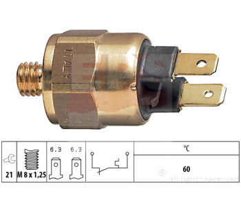 Термошалтер, предупредителна лампа за охладителната течност EPS 1.840.054 за LANCIA PRISMA (831AB0) от 1983 до 1992