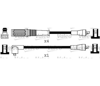 Комплект запалителни кабели VALEO за LANCIA DELTA I (831) от 1979 до 1994