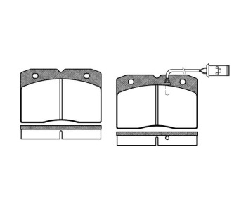 Комплект спирачни накладки ROADHOUSE за IVECO DAILY II товарен от 1989 до 1999