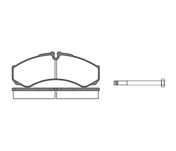 Комплект спирачни накладки ROADHOUSE за IVECO DAILY V товарен от 2011 до 2014