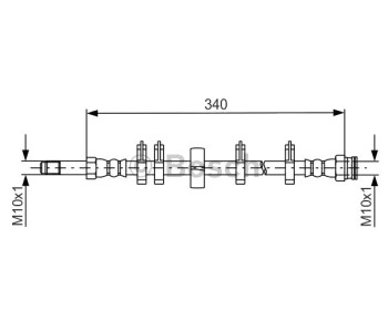 Спирачен маркуч BOSCH за IVECO DAILY IV товарен от 2006 до 2011