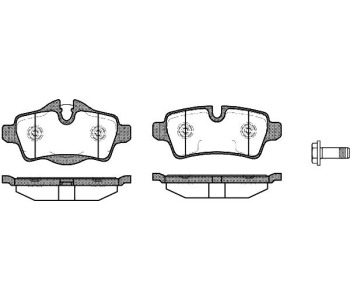 Комплект спирачни накладки ROADHOUSE за MINI COOPER (R50, R53) от 2001 до 2006