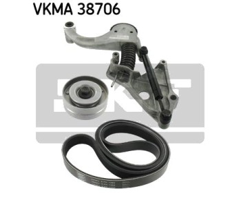 Комплект пистов ремък SKF VKMA 38706 за MINI COOPER (R50, R53) от 2001 до 2006