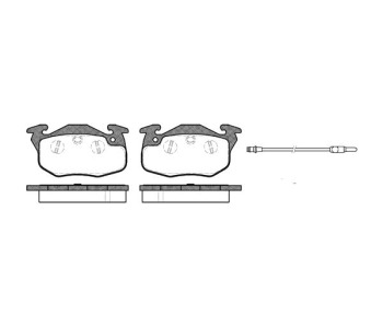 Комплект спирачни накладки ROADHOUSE за PEUGEOT 205 II (20A/C) от 1987 до 1998