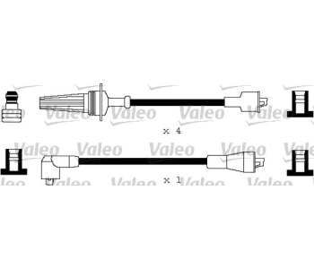 Комплект запалителни кабели VALEO за PEUGEOT 205 товарен от 1983 до 1990