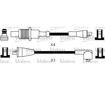 Комплект запалителни кабели VALEO за PEUGEOT 305 II (581M) от 1982 до 1990