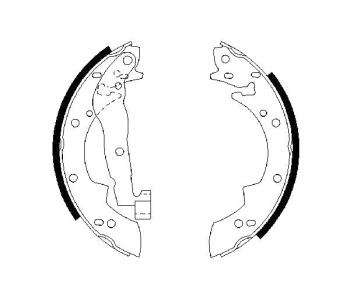 Комплект спирачни челюсти BOSCH за RENAULT SAFRANE I (B54_) от 1992 до 1997