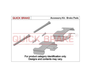 Комплект принадлежности дискови накладки QUICK BRAKE за RENAULT 5 SUPER (S40_) товарен от 1984 до 1996