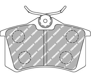 Комплект спирачни накладки FERODO RACING за SEAT TOLEDO I (1L) от 1991 до 1999