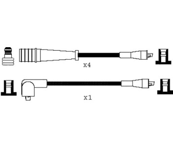 Комплект запалителни кабели VALEO за PEUGEOT 505 (551D) комби от 1982 до 1995