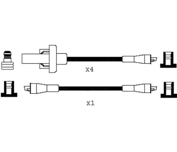 Комплект запалителни кабели VALEO за PEUGEOT J9 пътнически от 1980 до 1987