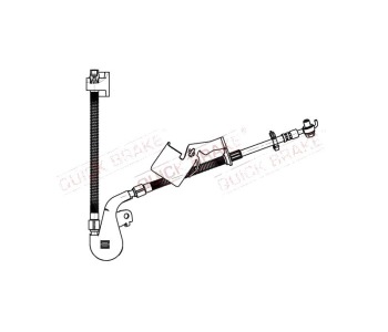 Спирачен маркуч QUICK BRAKE за PEUGEOT 407 (6D_) седан от 2004