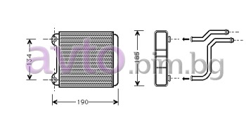 Радиатор за парно размер 178/138/32 за AUDI A8 (4E) от 2002 до 2010
