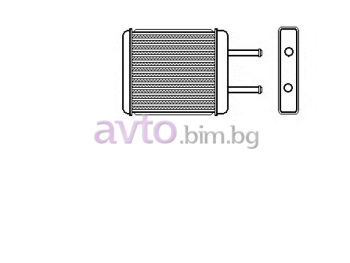 Радиатор за парно размер 185/163/28 за KIA CARNIVAL I (UP) от 1998 до 2001
