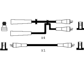 Комплект запалителни кабели VALEO за OPEL KADETT D (32_,37_,39, _42) от 1979 до 1984
