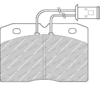 Комплект спирачни накладки FERODO VAN RANGE за IVECO DAILY I платформа от 1978 до 1990