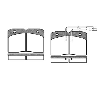 Комплект спирачни накладки ROADHOUSE за IVECO DAILY I платформа от 1978 до 1990