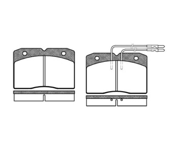 Комплект спирачни накладки ROADHOUSE за IVECO DAILY I от 1978 до 1990