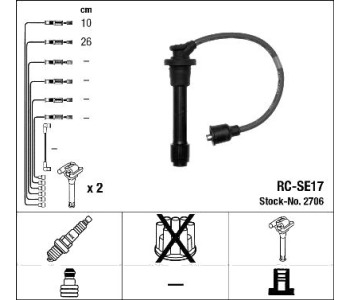 Комплект запалителни кабели NGK за SUZUKI GRAND VITARA I (FT, HT) от 1998 до 2006