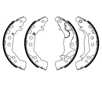 Комплект спирачни челюсти BOSCH за SUZUKI CELERIO (LF) от 2014