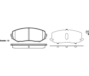 Комплект спирачни накладки ROADHOUSE за SUZUKI GRAND VITARA II (JT, TE, TD) от 2005