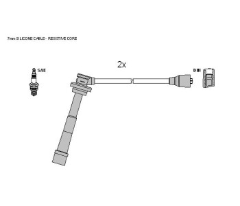 Комплект запалителни кабели STARLINE за SUZUKI SX4 (GY) седан от 2007 до 2014